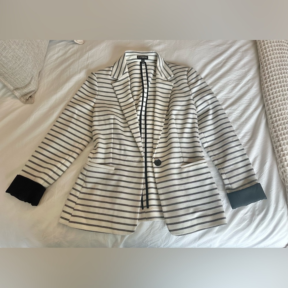 EXPRESS STRIPED BLAZER